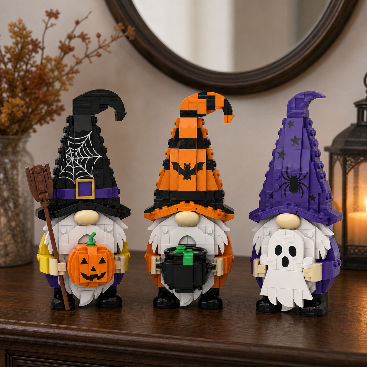 Spooky Gnome Trio Halloween Building Block Set🎃