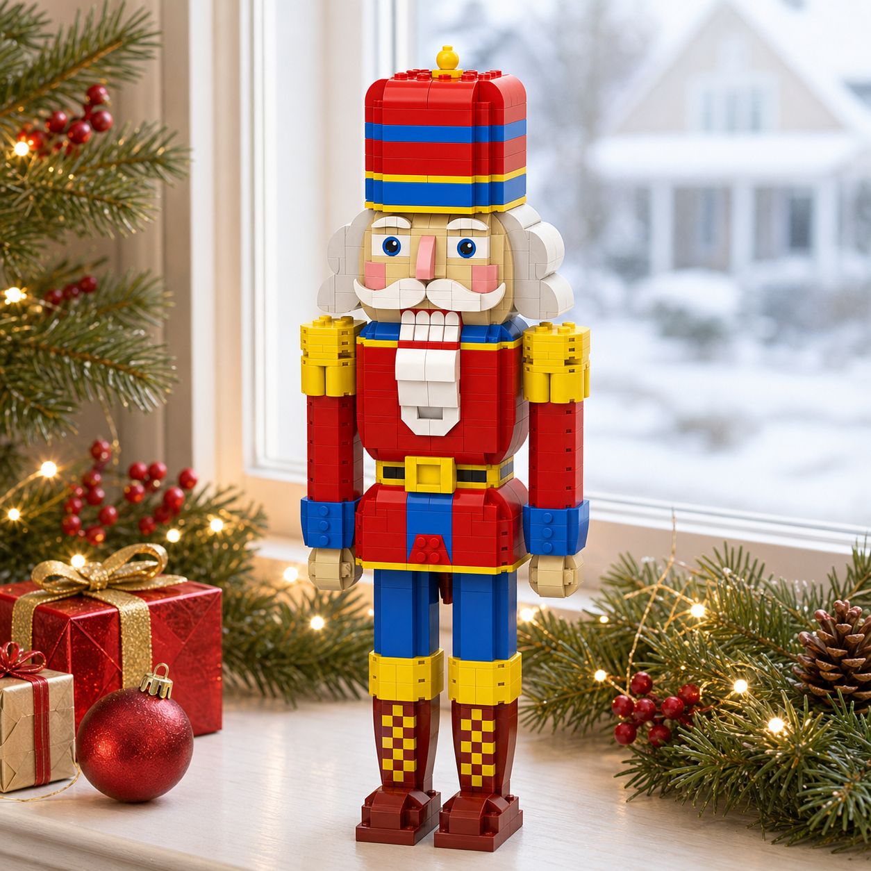 🎖️ Classic Christmas Nutcracker Brick Set 🎄