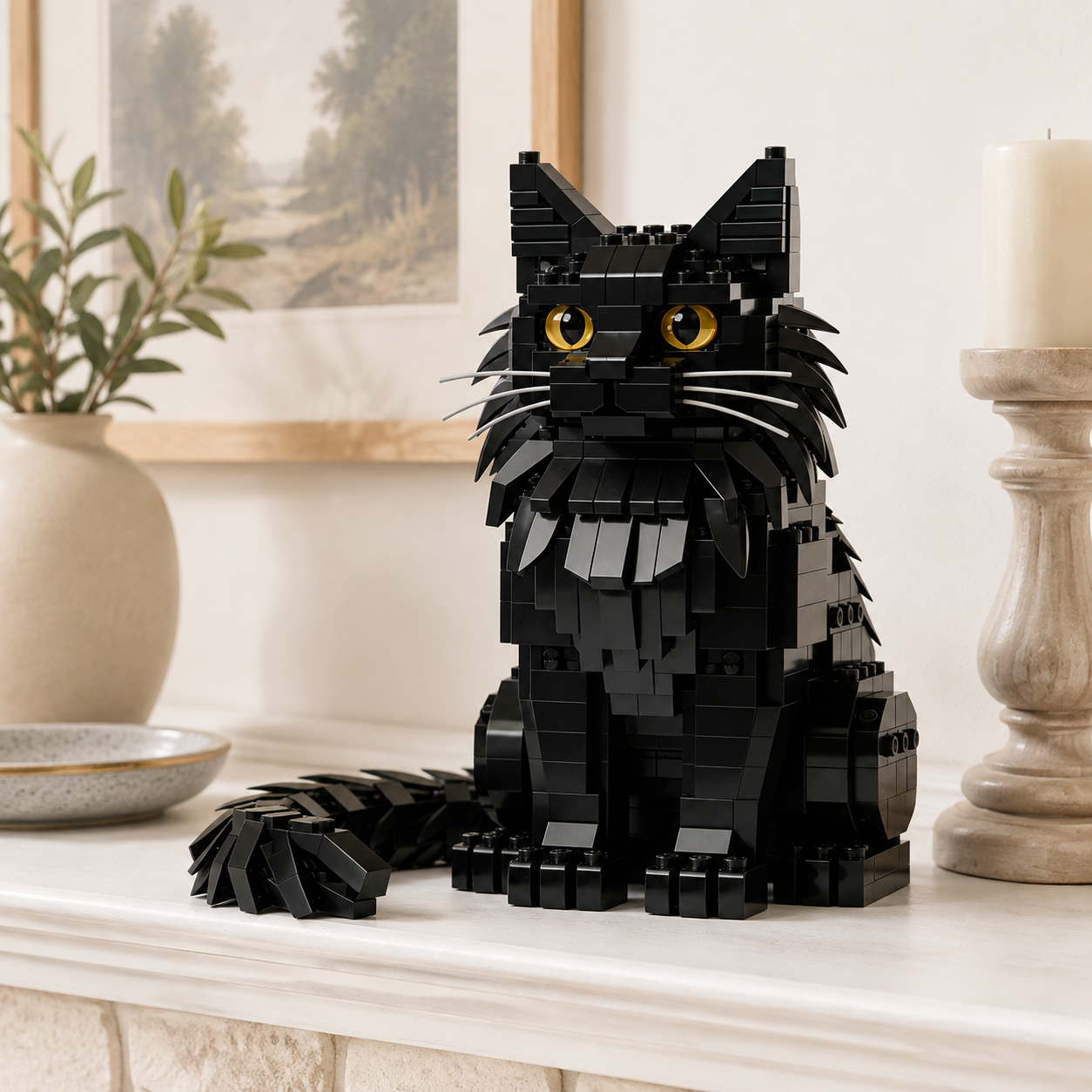 Black Maine Coon Building Kit
