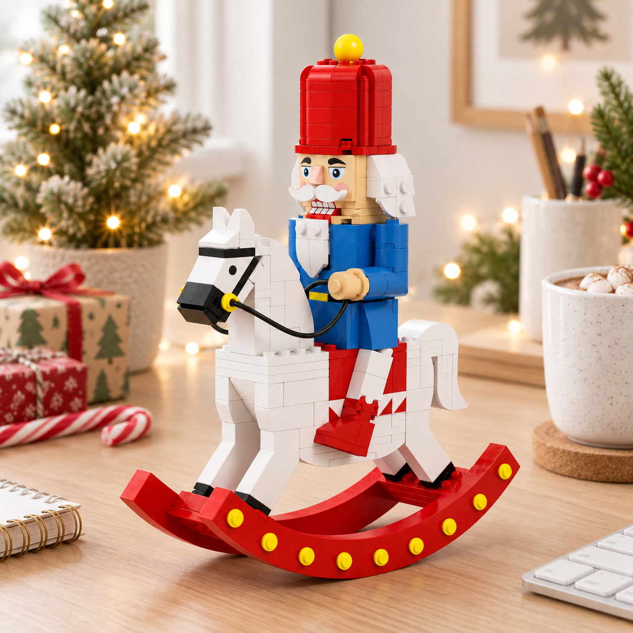 🎄 Nutcracker Rocking Horse Building Set 🎠