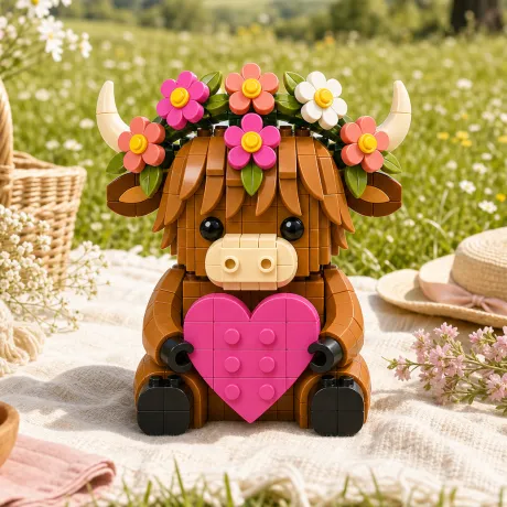 Highland Cow Brick Set Collection ✨