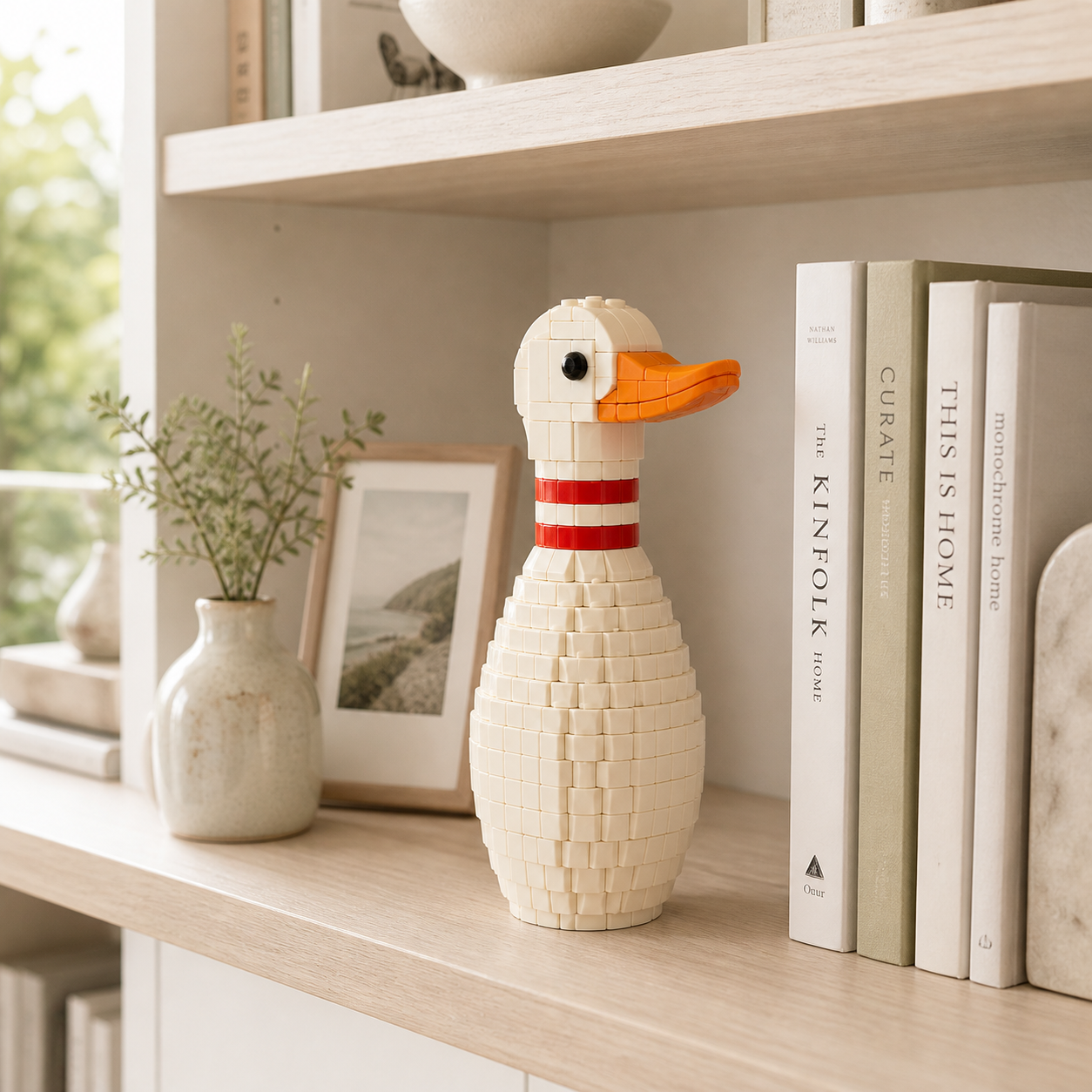 🎳🦆 Lucky Duck Bowling Pin Brick Set
