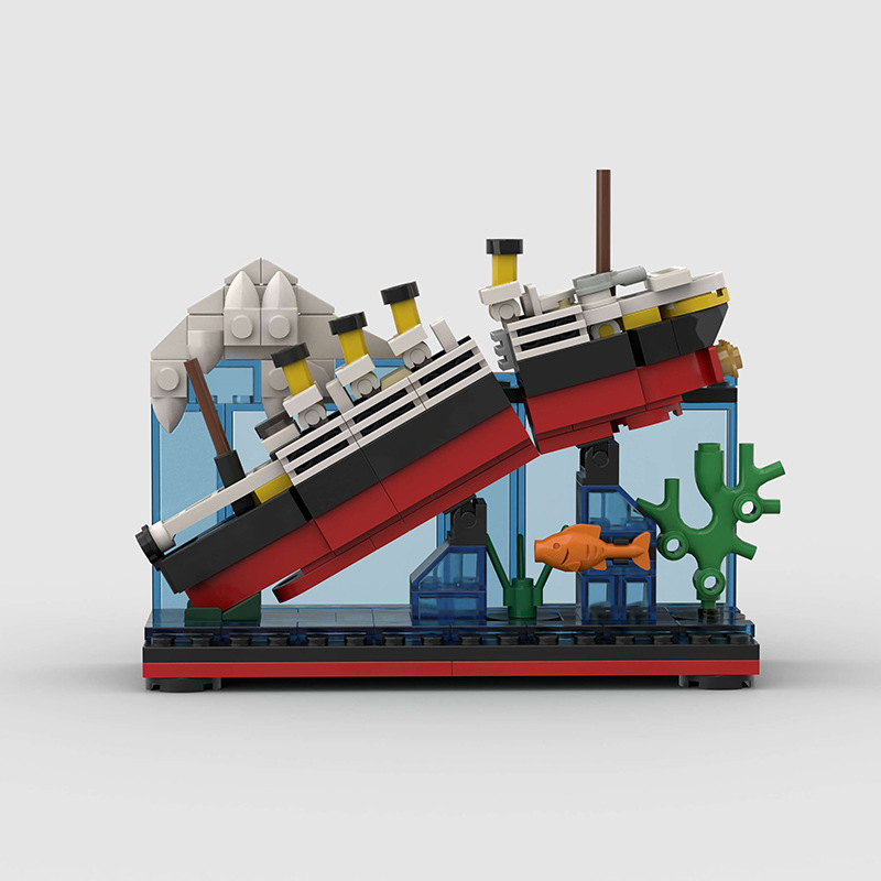 🚢Titanic Sinking Scene Micro Brick Set