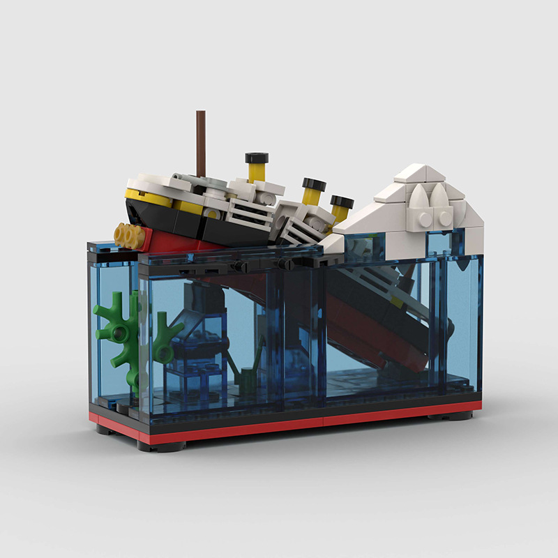 🚢Titanic Sinking Scene Micro Brick Set