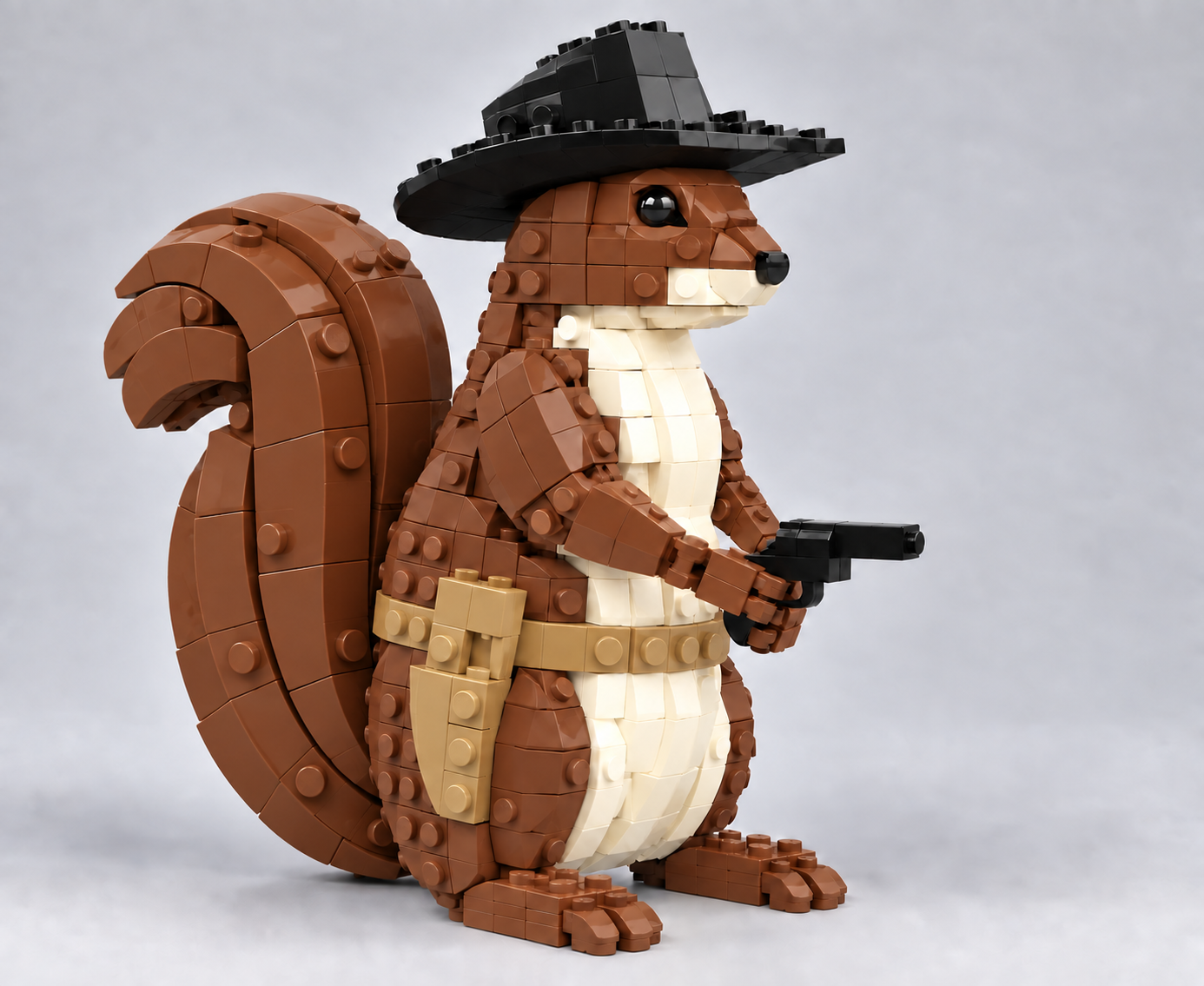 🤠🐿️ The Nutty Gunslinger — Western Squirrel Building Set