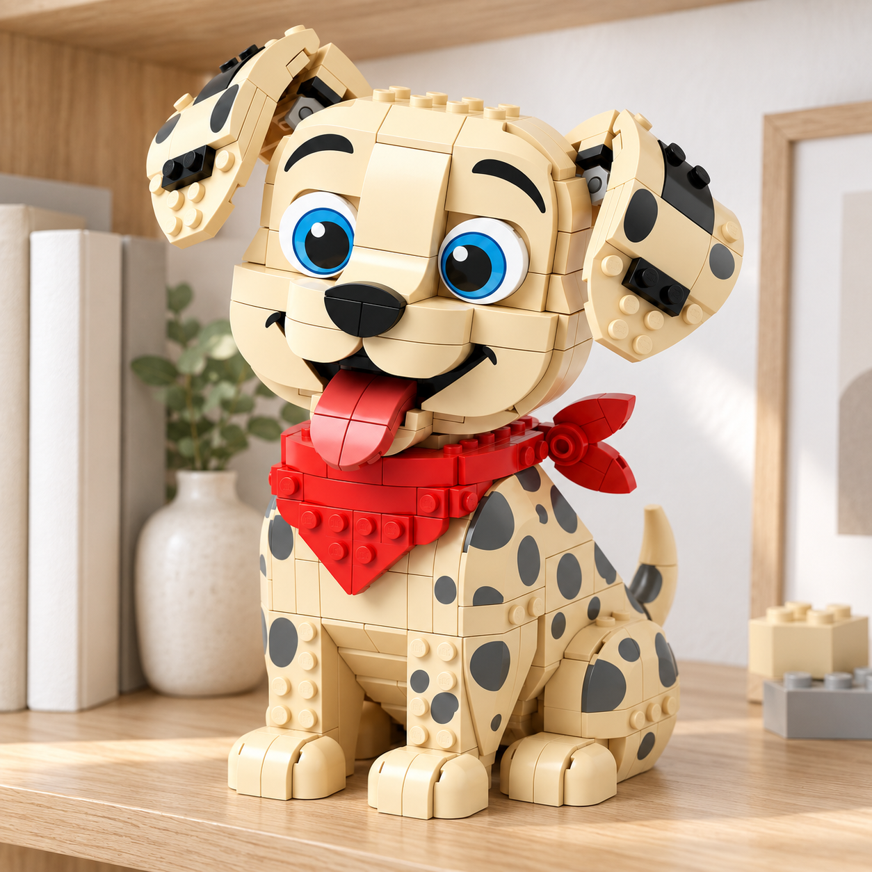 🐶❤️ Happy-Go-Lucky — Dalmatian Building Set