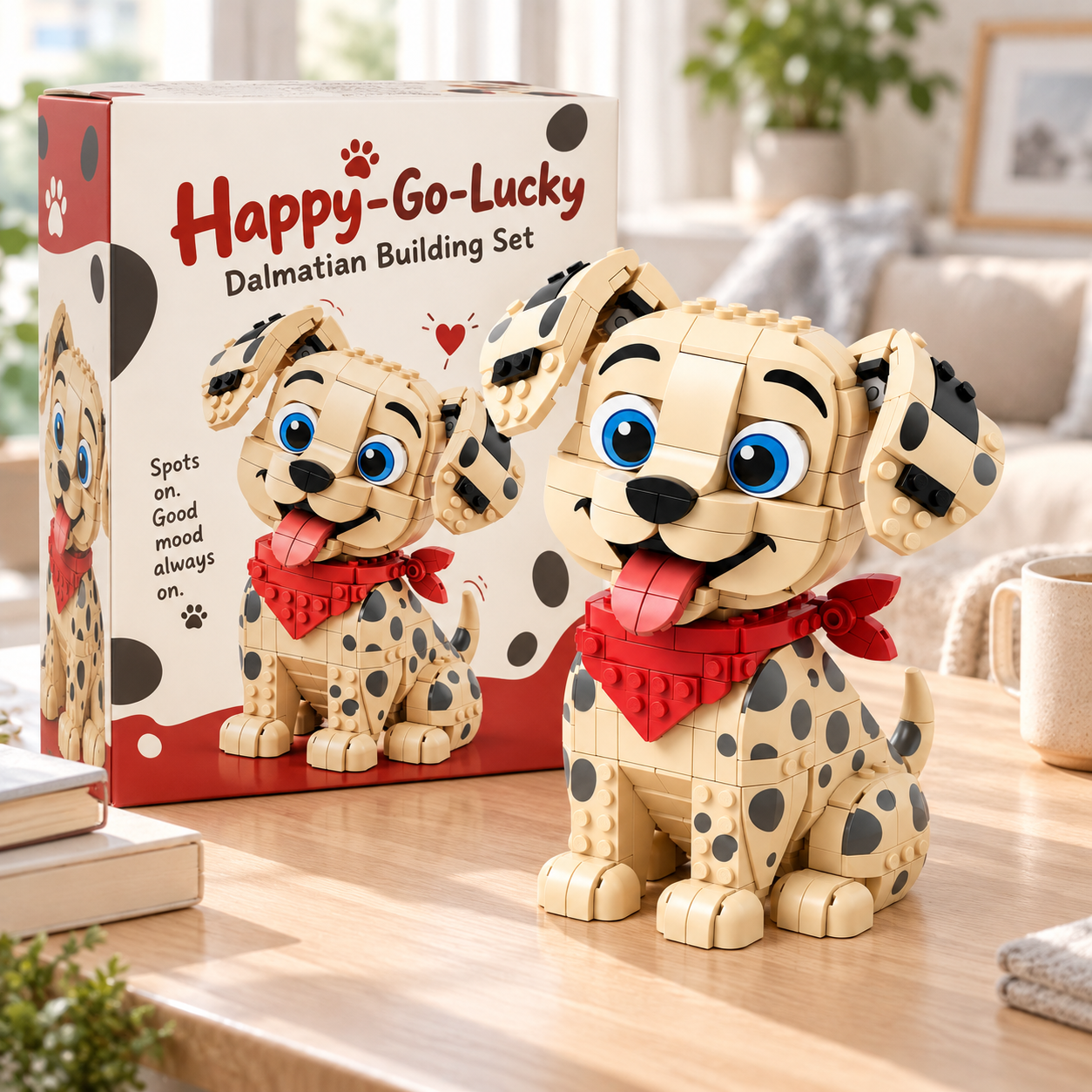 🐶❤️ Happy-Go-Lucky — Dalmatian Building Set