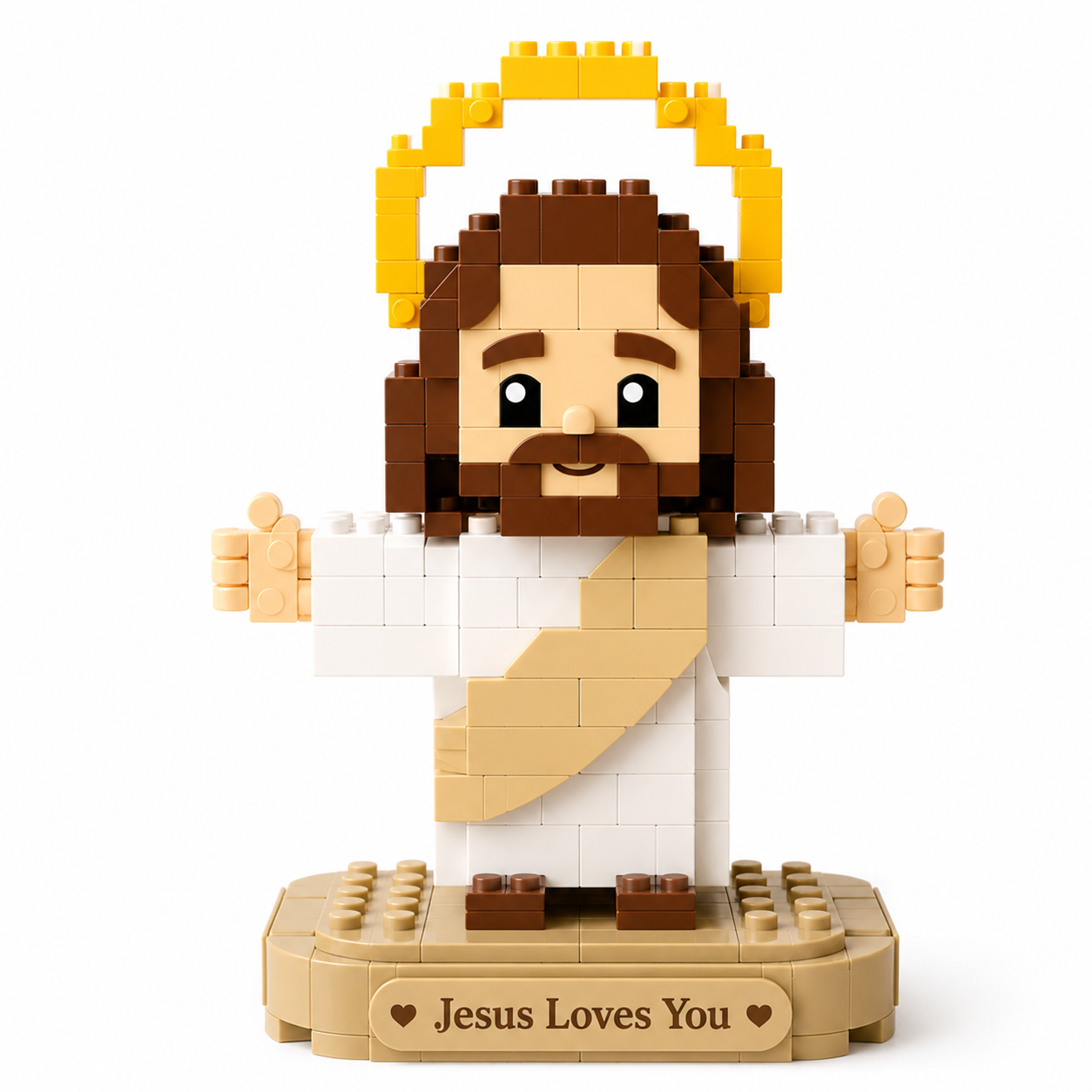 Jesus Loves You Building Block Figure Set ✝️💛