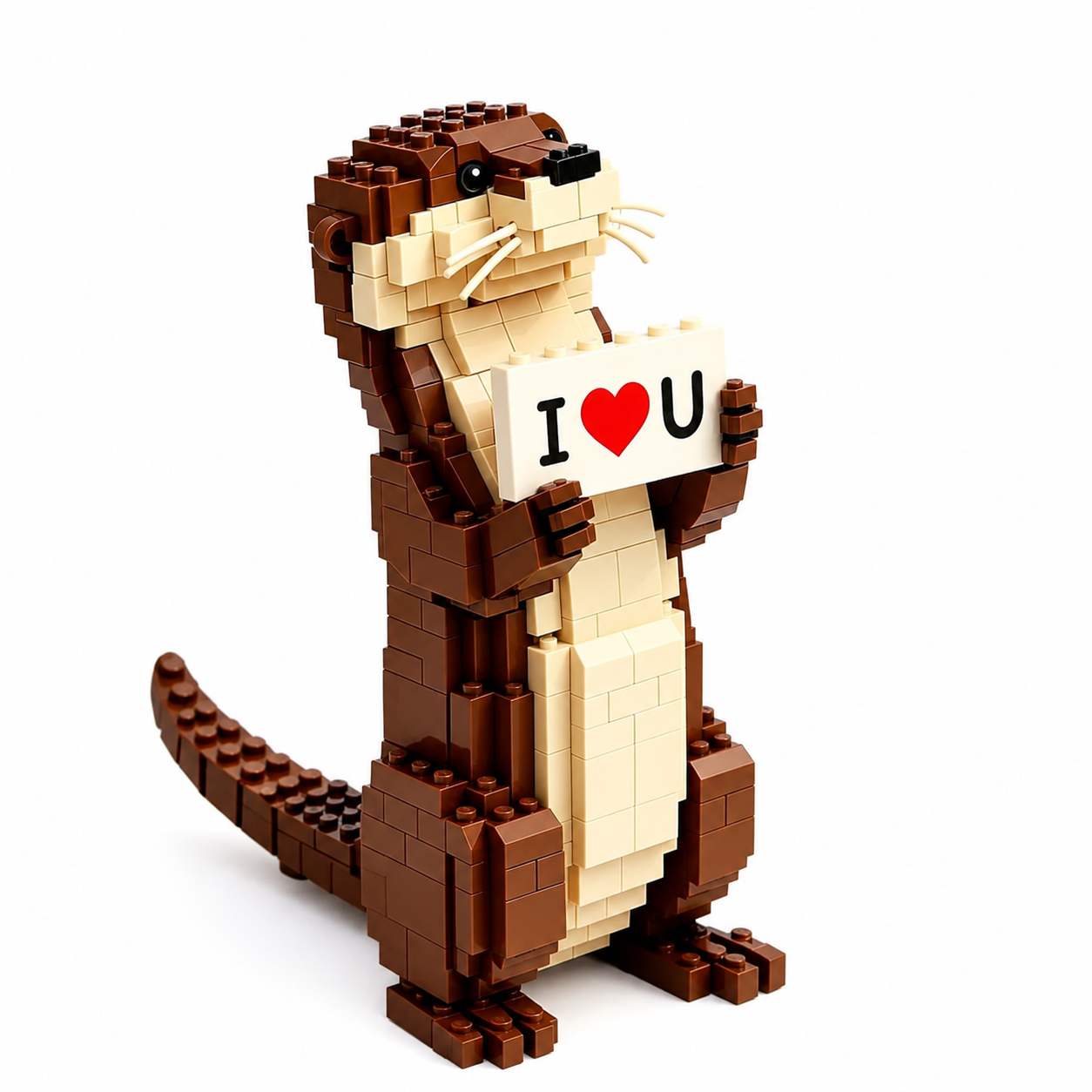 Cute Otter Building Block Set-I Love You Keepsake Edition