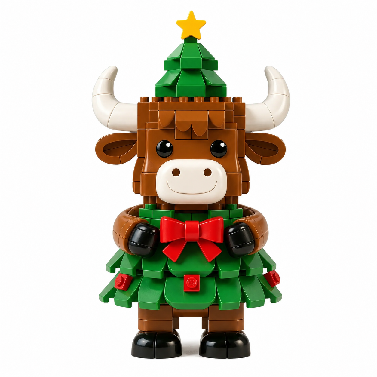 Highland Cow Christmas Brick Set🎄