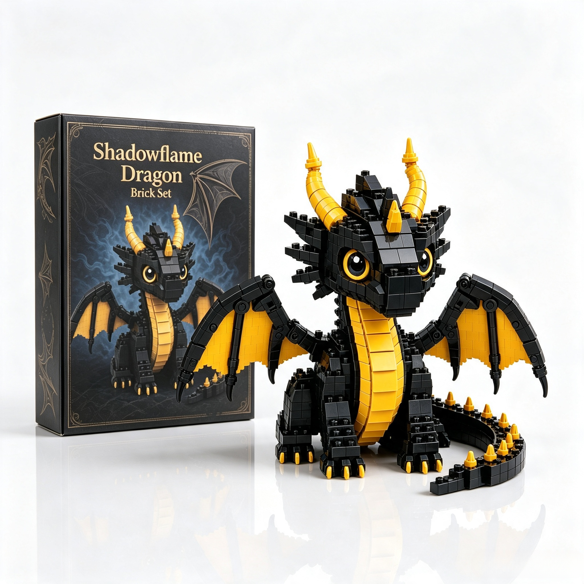 Shadowflame Dragon Brick Set