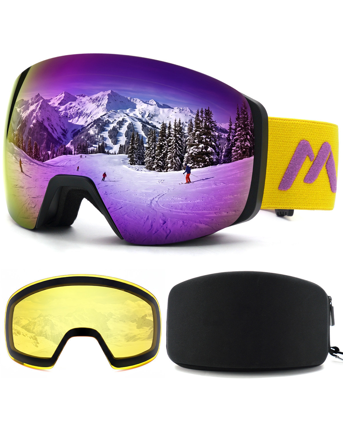 Magnetic Frameless Ski Goggles