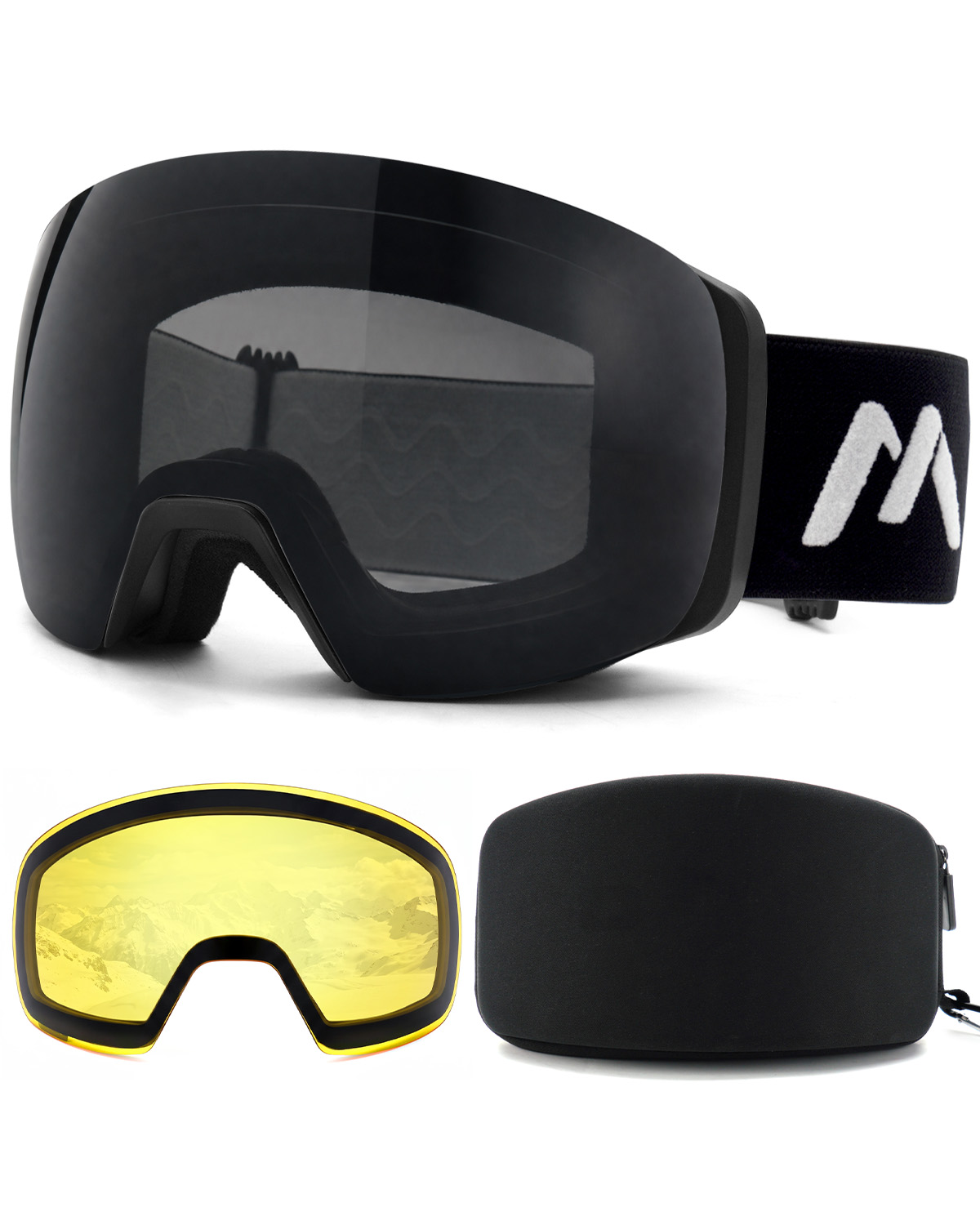 Magnetic Frameless Ski Goggles