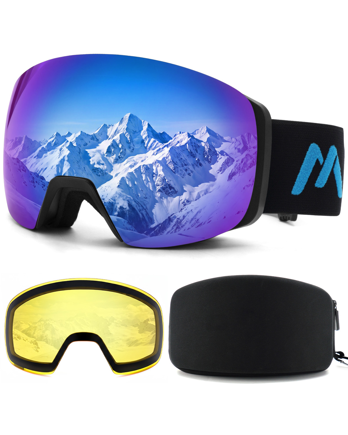 Magnetic Frameless Ski Goggles