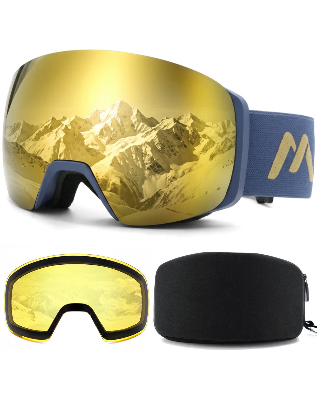 Magnetic Frameless Ski Goggles