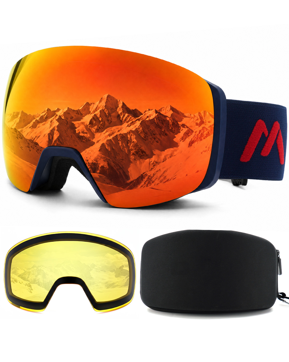 Magnetic Frameless Ski Goggles