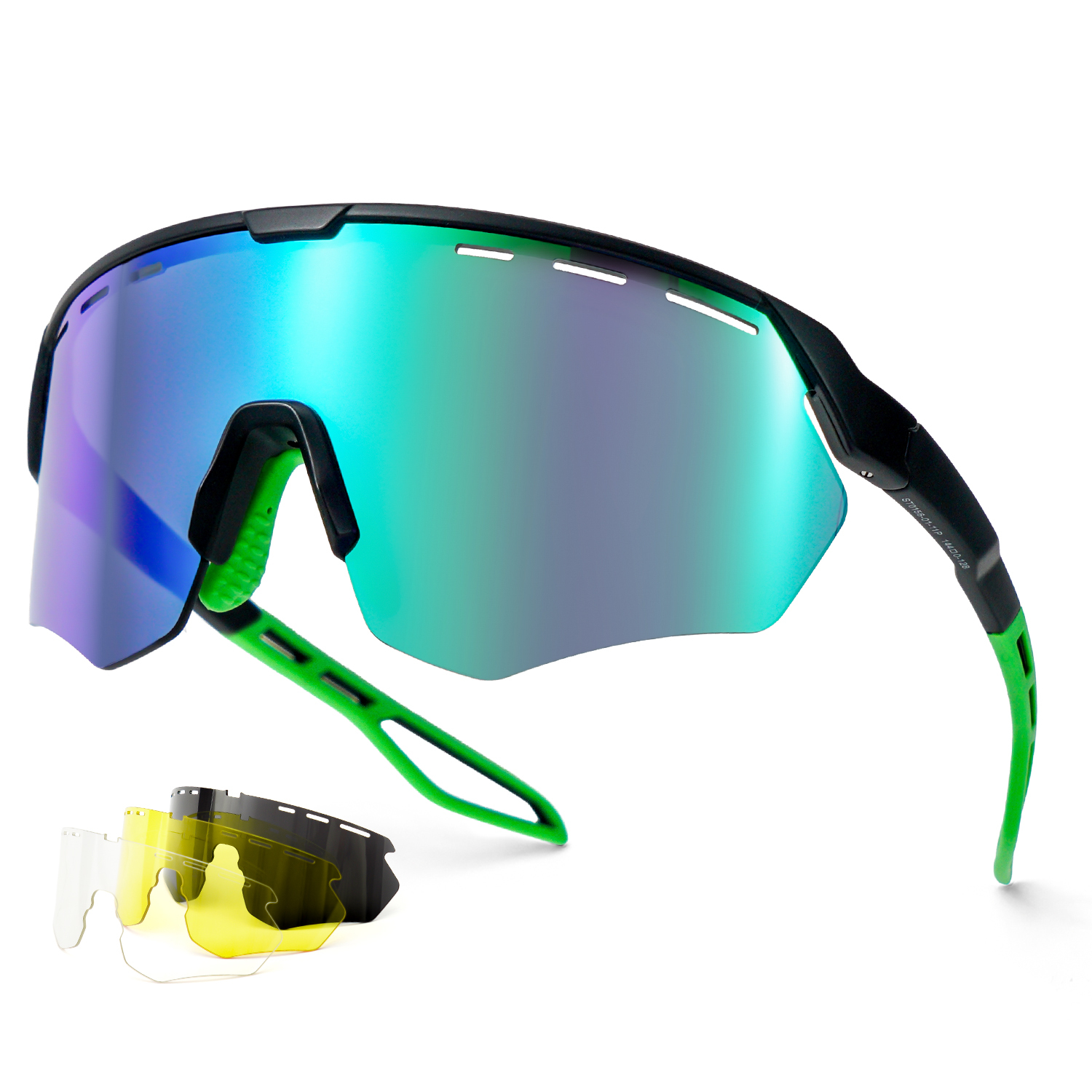 Running, Cycling, or Fishing with clarity – Meeloog Sports Sunglasses offer 3 lenses for any adventure, with UV400 protection for your eyes! ST0156
