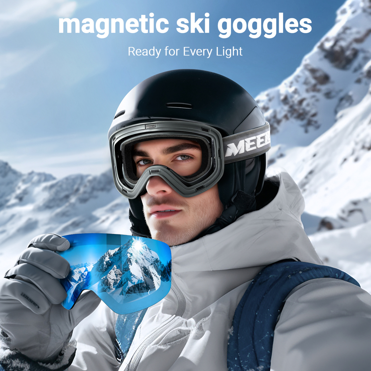 Frameless OTG Ski Goggles