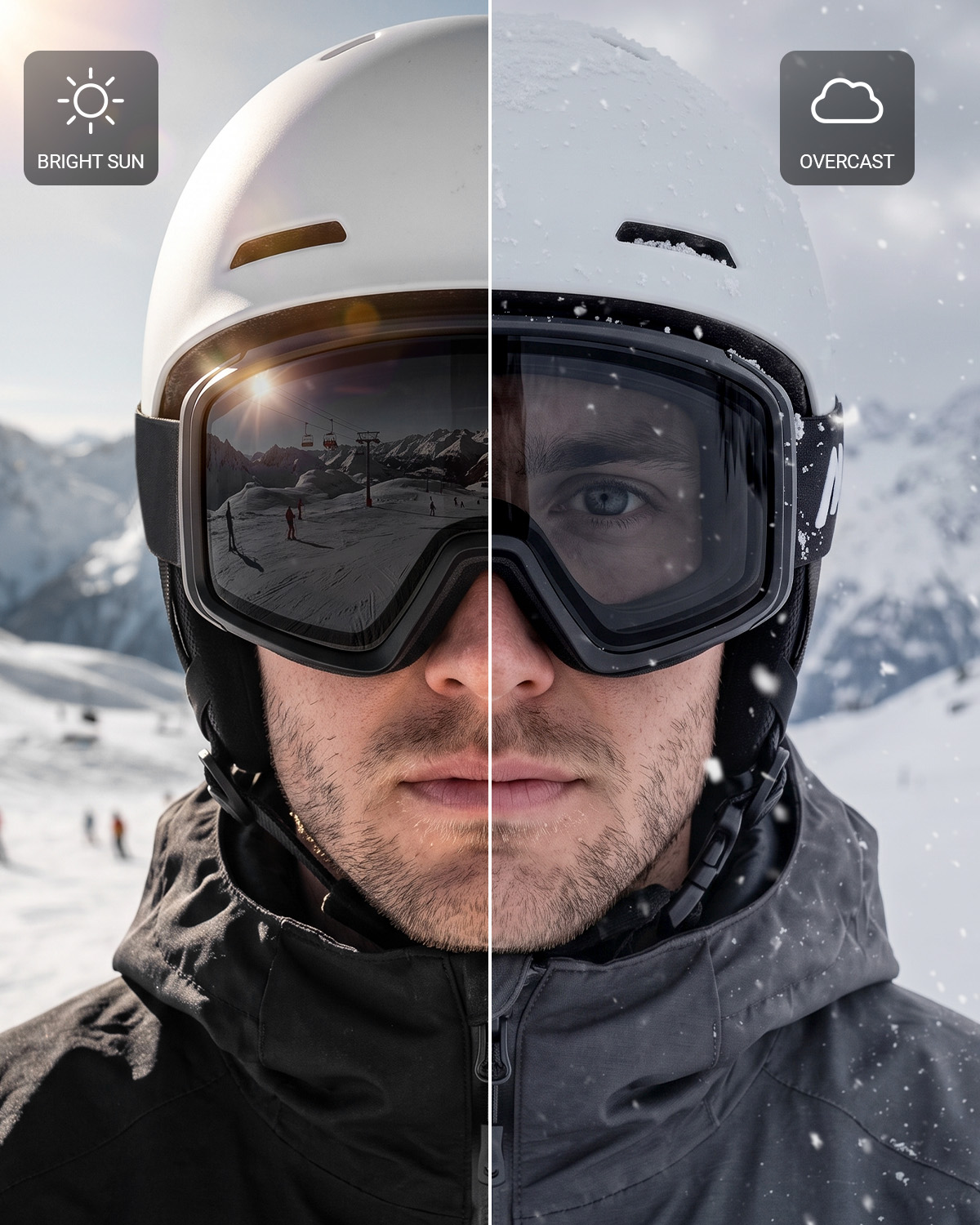 Photochromic Ski  & Snowboard Goggles
