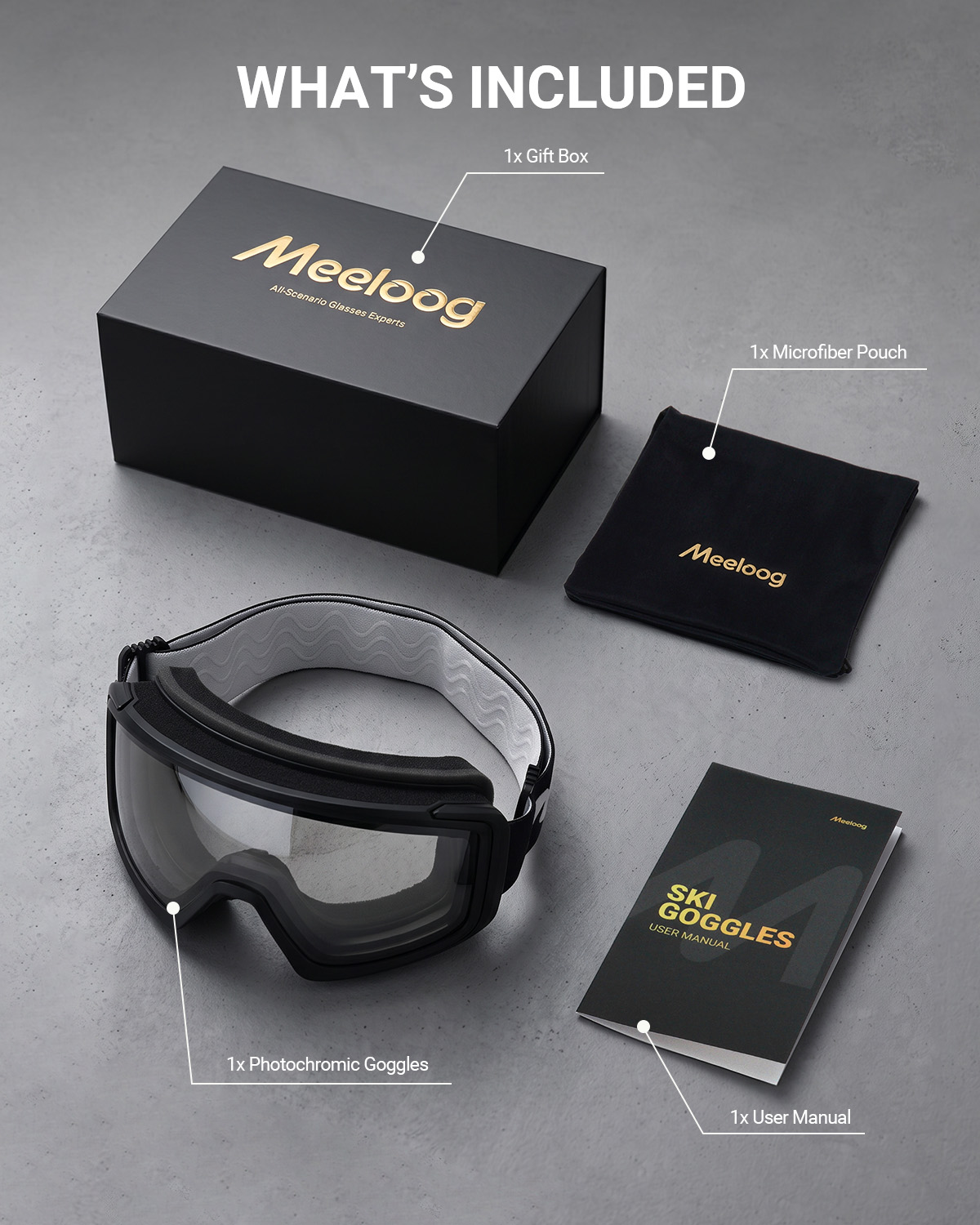Photochromic Ski  & Snowboard Goggles