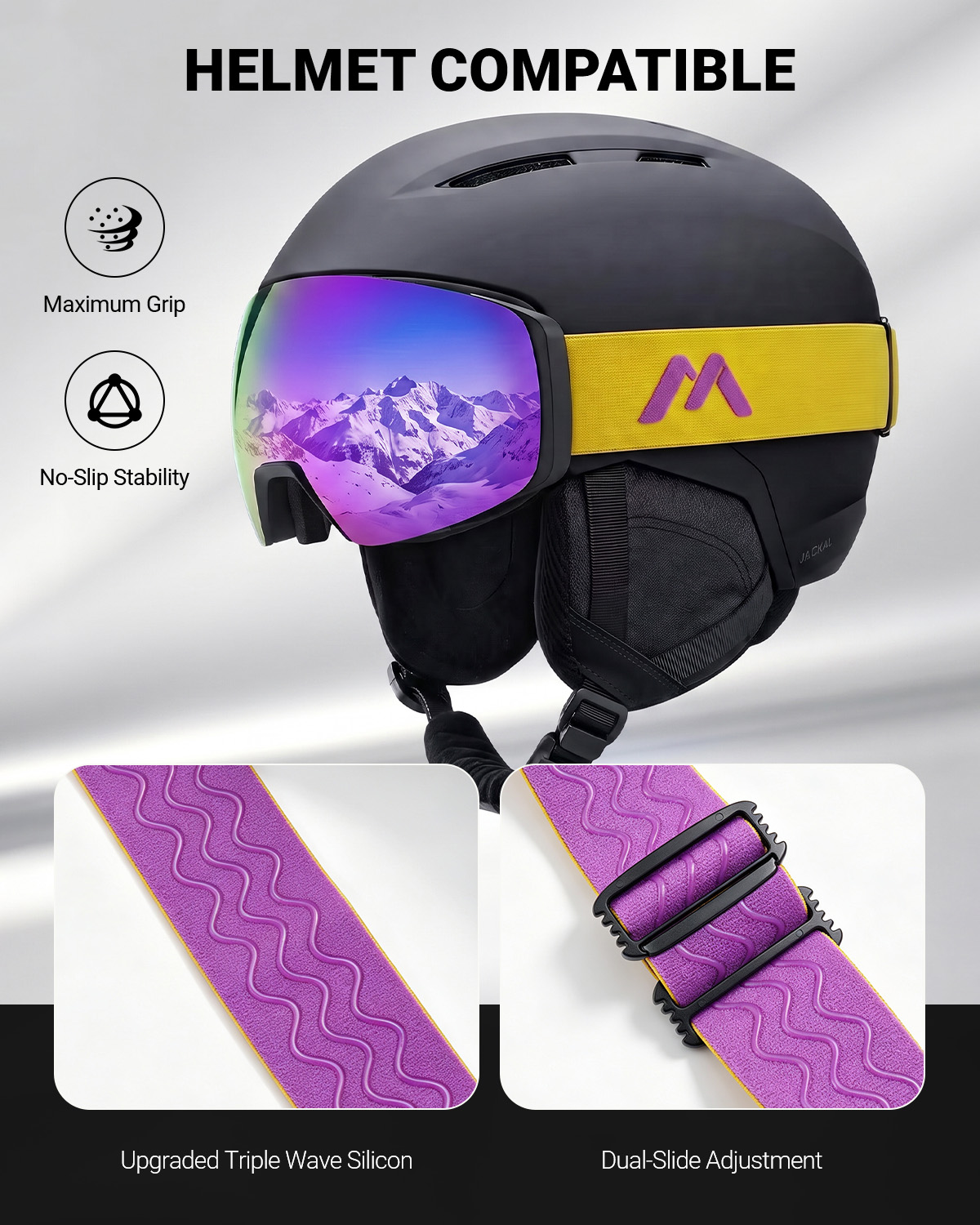 Magnetic Frameless Ski Goggles