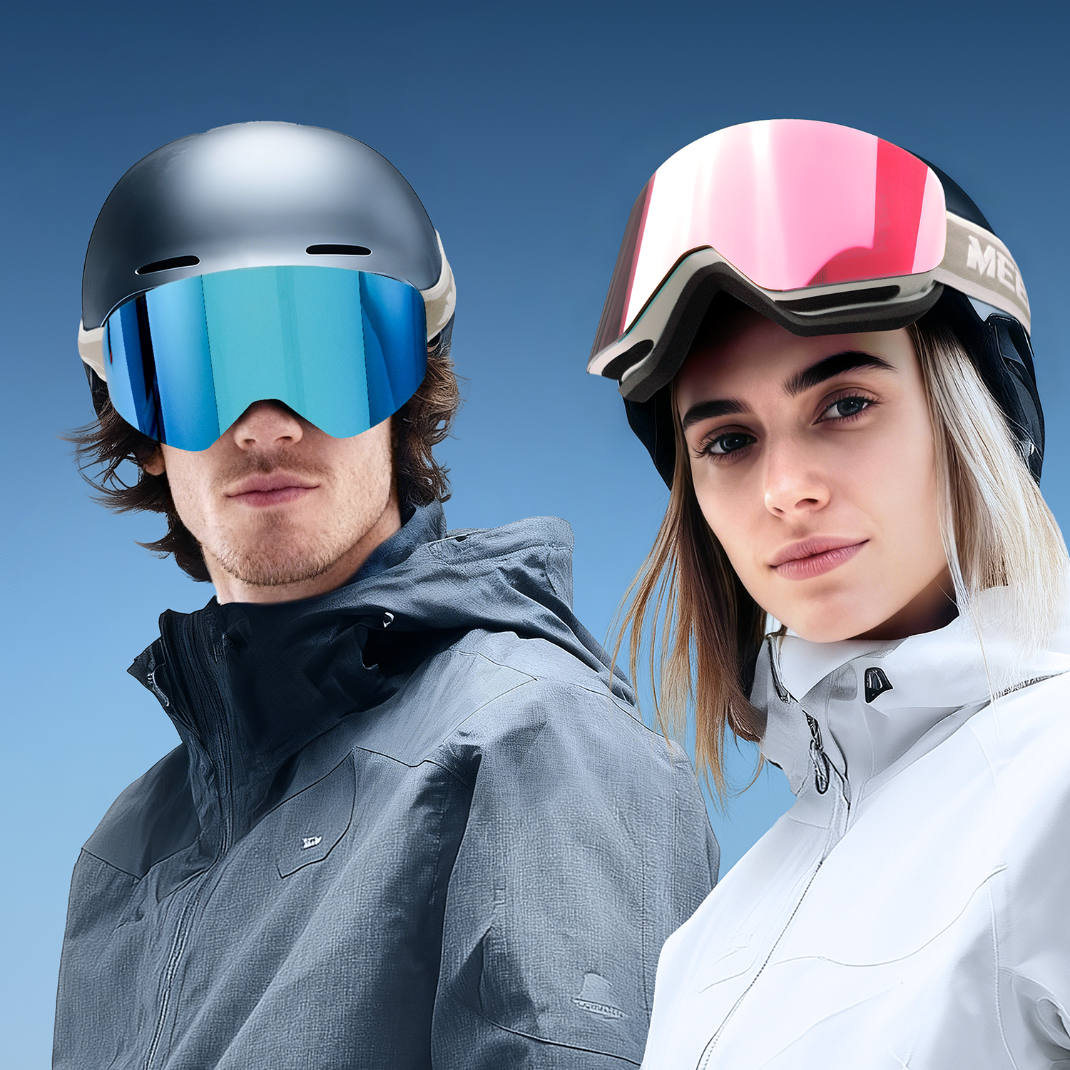 Frameless OTG Ski Goggles