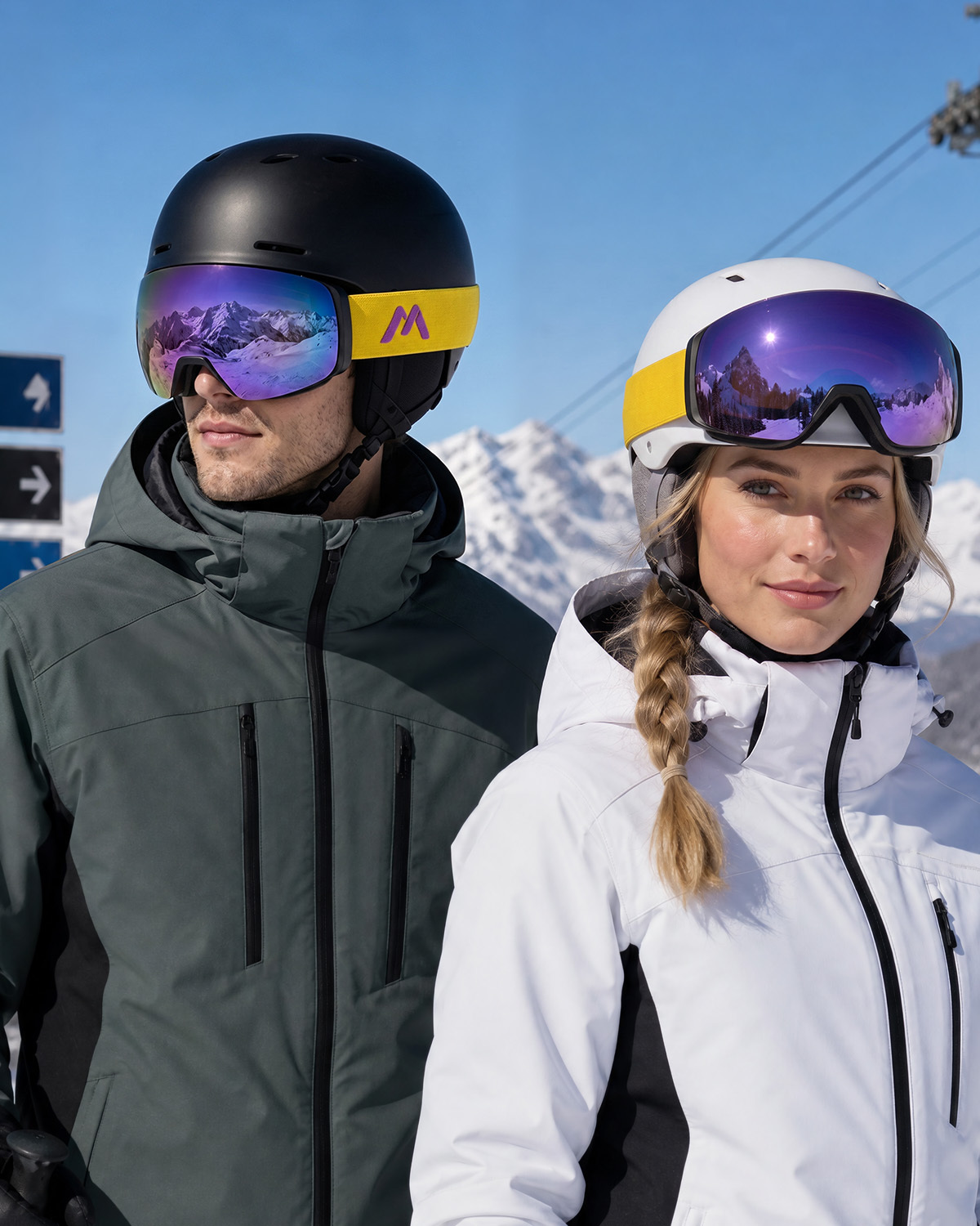 Magnetic Frameless Ski Goggles