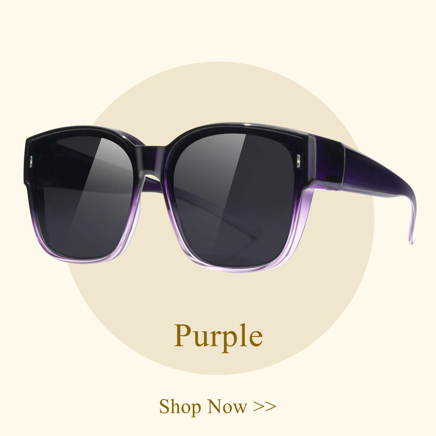 Purple Fit-over Sunglasses