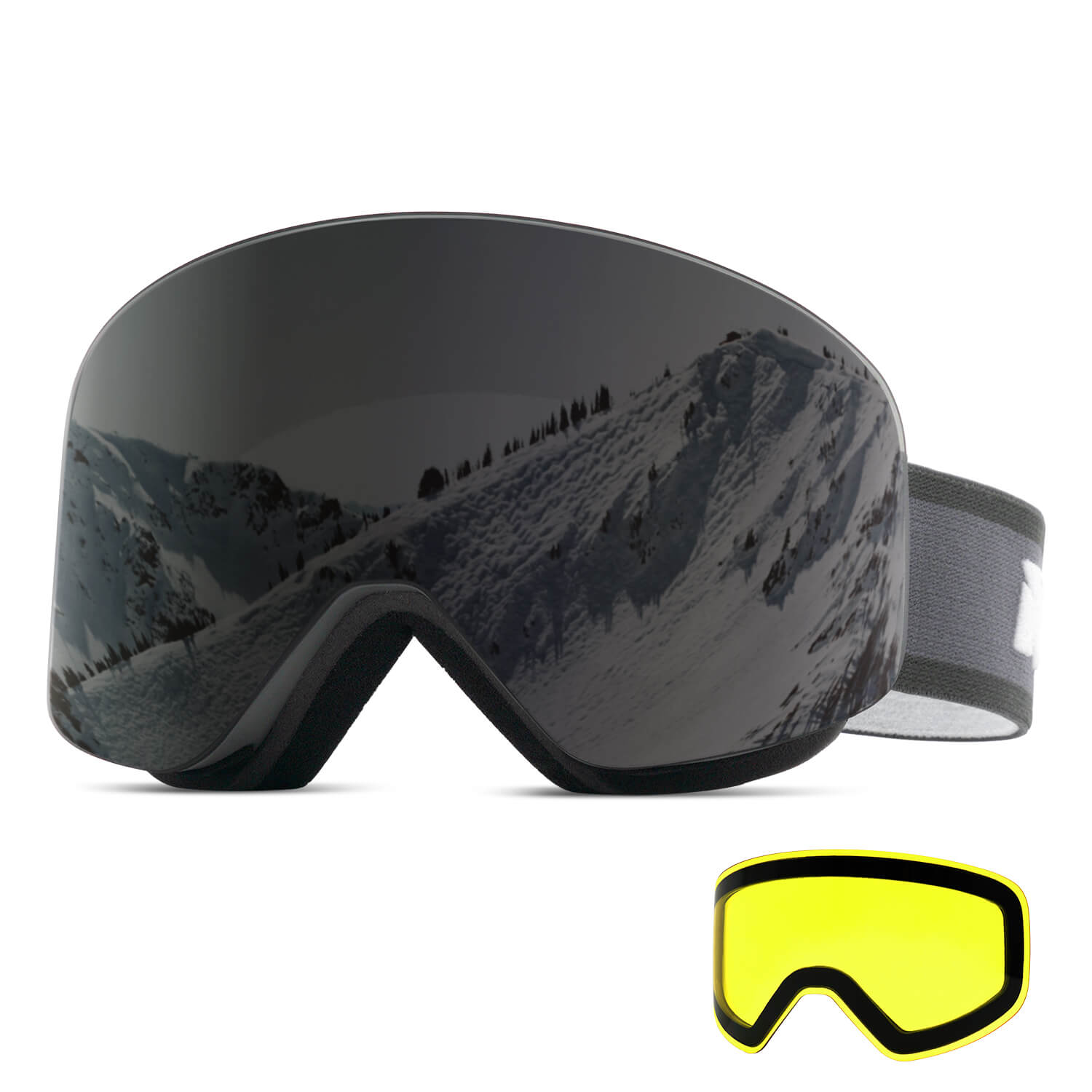 Frameless OTG Ski Goggles