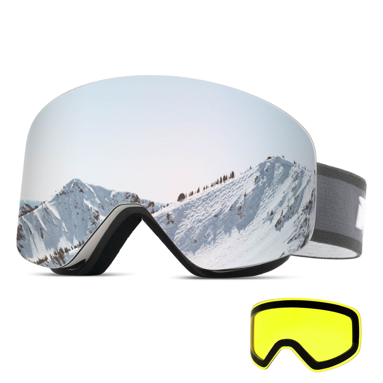 Frameless OTG Ski Goggles