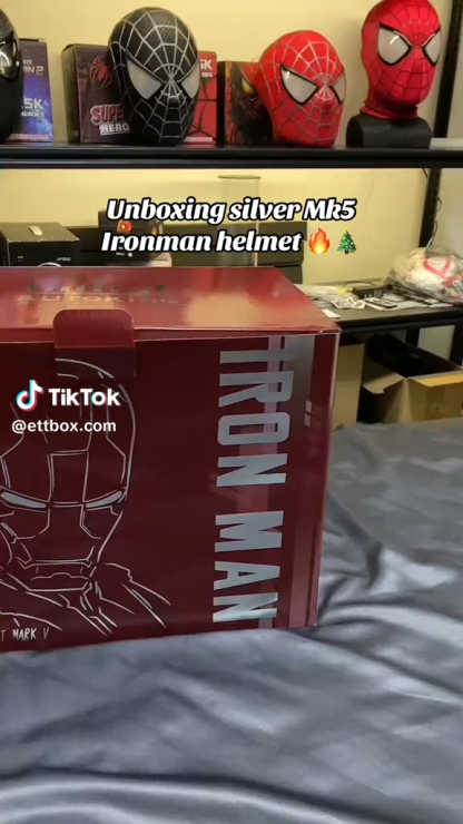 [NEW] Iron Man MK5 Helmet Silver – Voice + Remote + Touch Control Mask