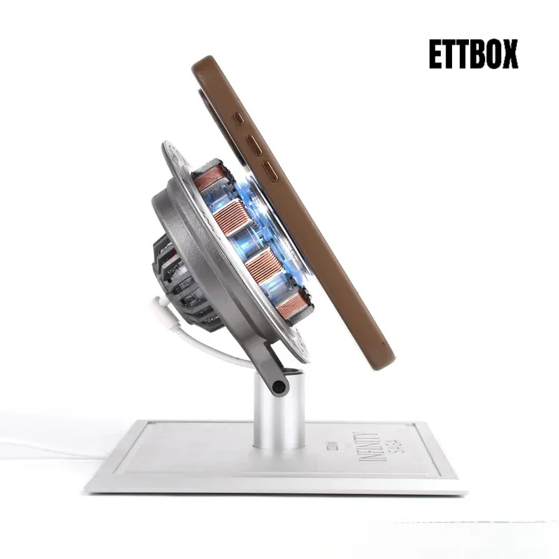 [NEW] Iron Man Arc Reactor Magnetic Wireless Charger Stand – Alloy Base Auto Inductive Lifting Phone Dock