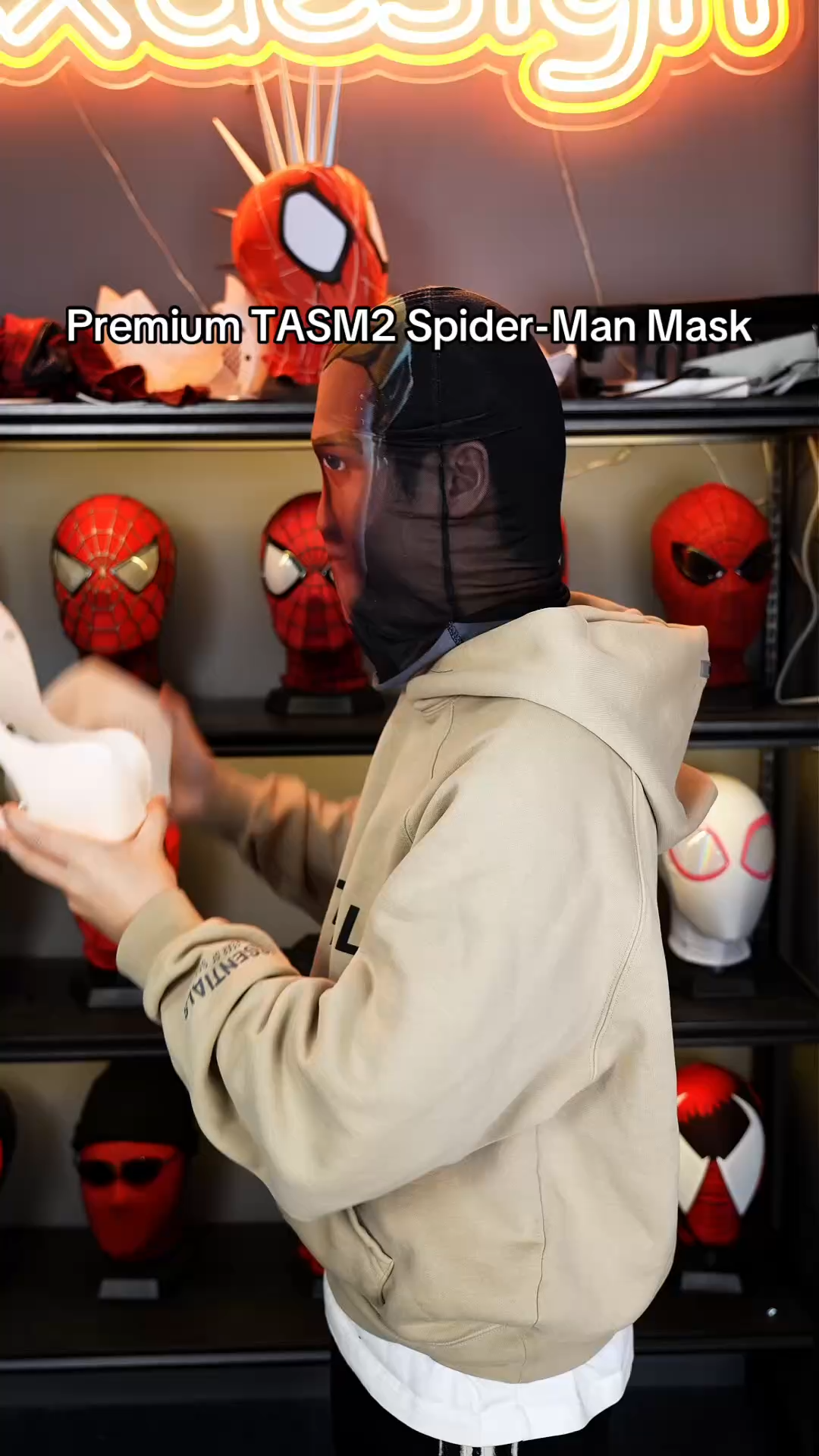  TASM2 The Amazing Spider-Man Venom Mask – 3D Handmade Full Faceshell Replica Magnetic Lenses