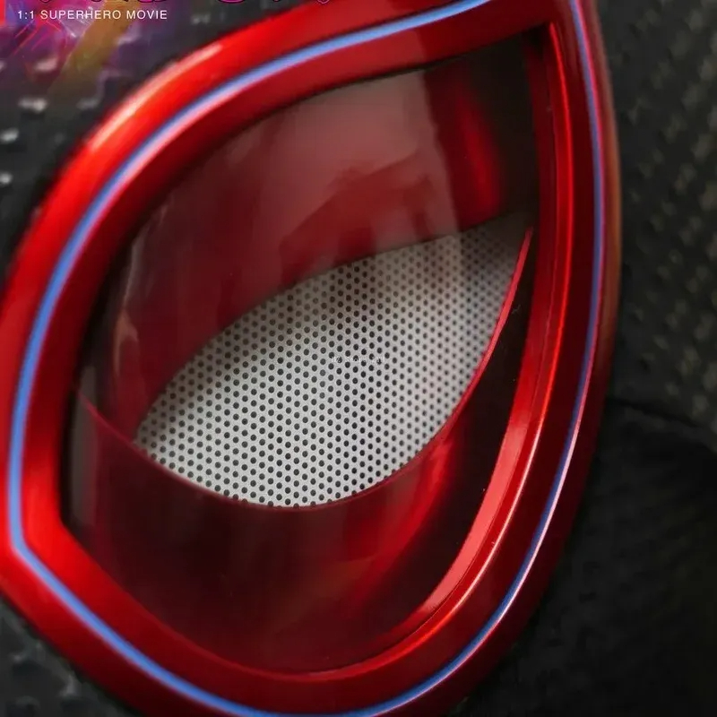 Miles Morales &Gwen Stacy Spiderman Mask with Blinking Led Eyes Remote Control