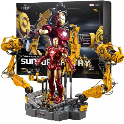 Iron Man MK4 Suit-up Gantry 7 Inch Action Figure