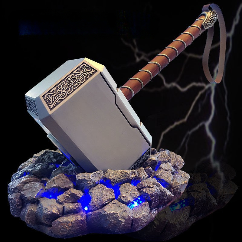 【NEW】Mjolnir Thor Hammer Metal Zinc-Alloy,1:1 Model,44cm