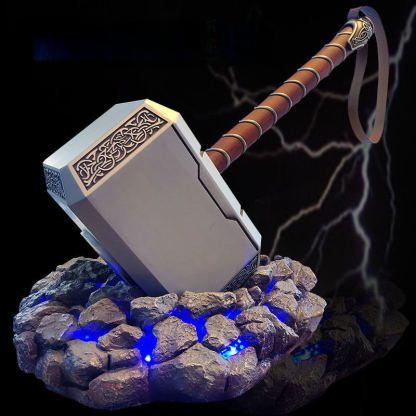 【NEW】Mjolnir Thor Hammer Metal Zinc-Alloy,1:1 Model,44cm