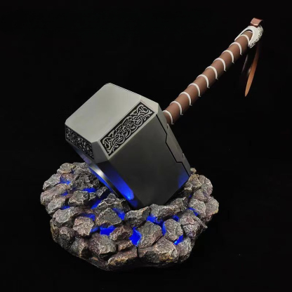 【NEW】Mjolnir Thor Hammer Metal Zinc-Alloy,1:1 Model,44cm
