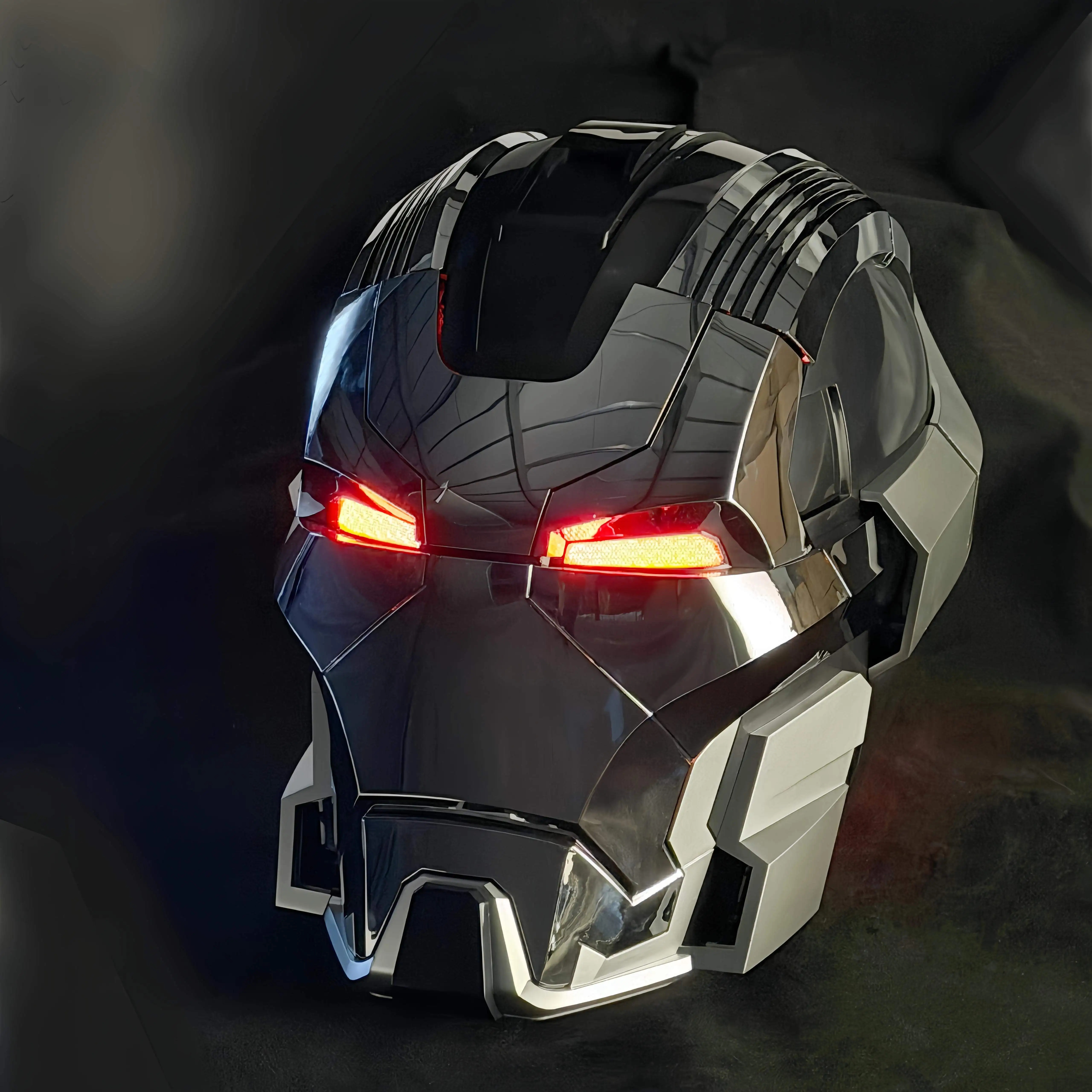 【NEW】 Iron Man Mk17 Helmet 1:1 Wearable Cos Mask Voice-Activated Deformation 2026