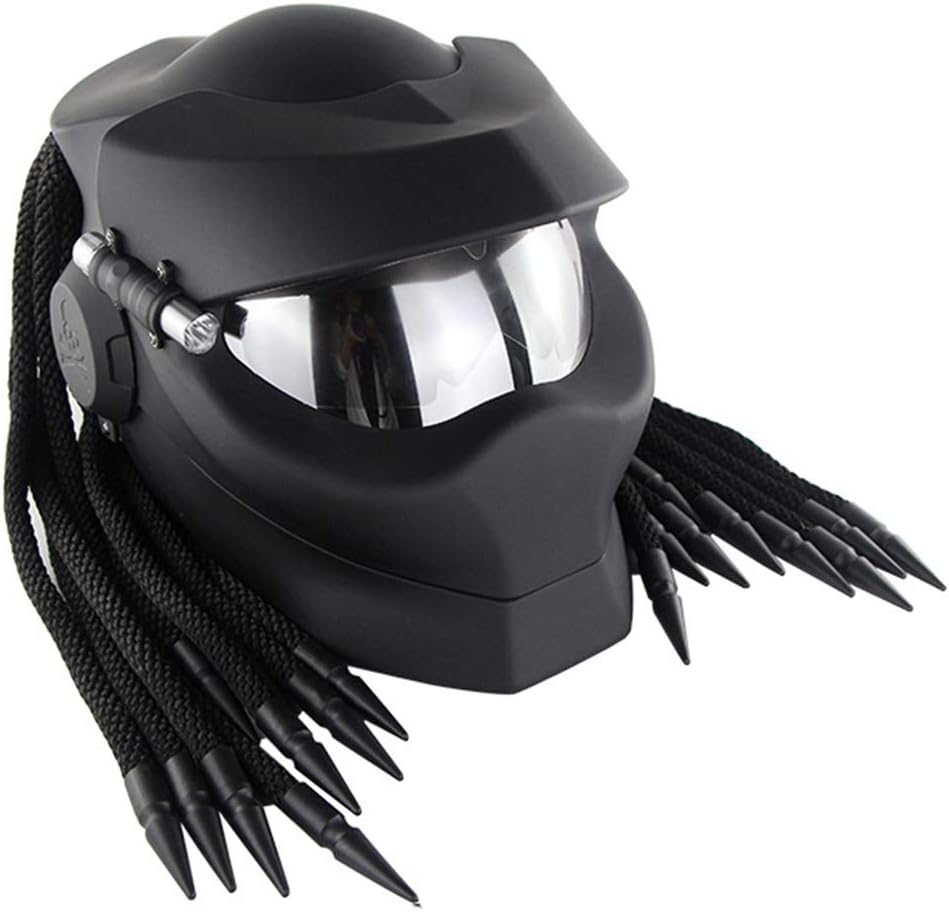 [NEW] The Predator Motorcycle Helmet 🏍️ – Full Face with Revealable Lens | DOT Certified