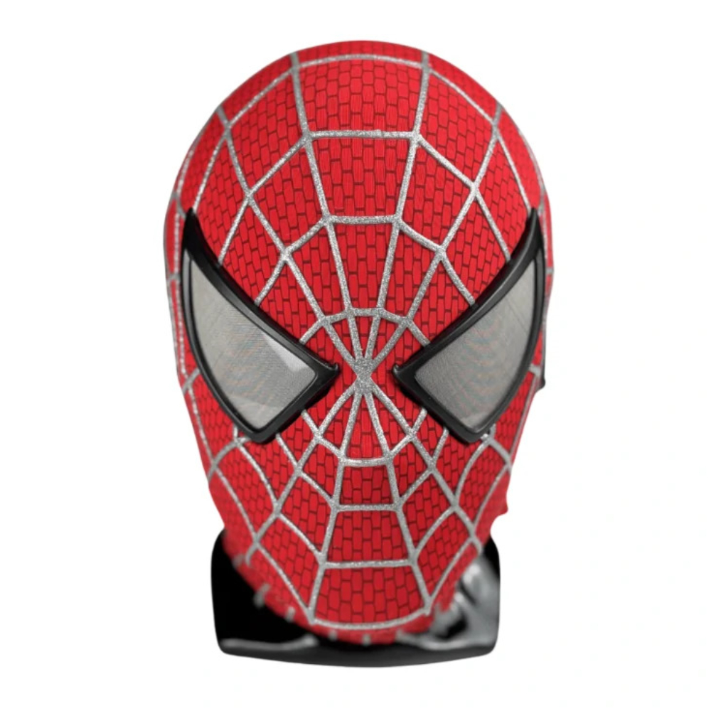 Tobey Spider-Man Mask – 1:1 Magnetic Eye Movie Replica,Half Face Shell