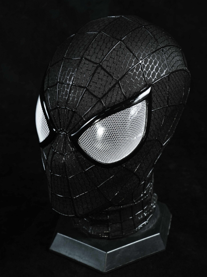 Premium丨TAMS 2 Venom Symbiote Black Mask – 1:1 Handmade Full Faceshell 3D Replica