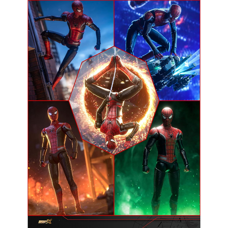 No Way Home Spiderman Action Figures All Joints Movable 7 Inches Collection Model