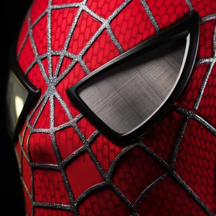 Tobey Spider-Man Mask – 1:1 Magnetic Eye Movie Replica,Half Face Shell