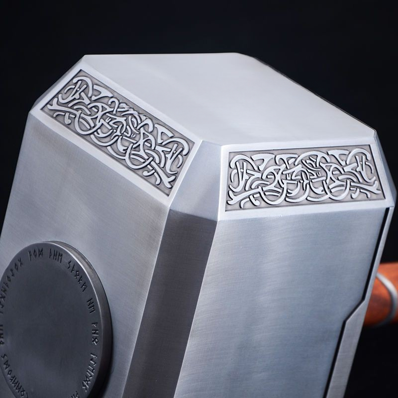【NEW】Mjolnir Thor Hammer Metal Zinc-Alloy,1:1 Model,44cm