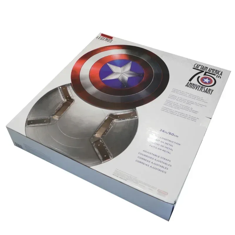 【NEW】Captain America Shield Metal,Single-layer aluminum alloy original color,75th anniversary