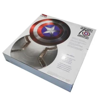 【NEW】Captain America Shield Metal,Single-layer aluminum alloy original color,75th anniversary