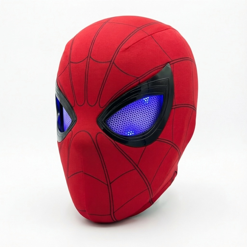 Spider-Man Mask with Remote Control Blink LED Eyes – Cosplay Helmet Birthday Gift