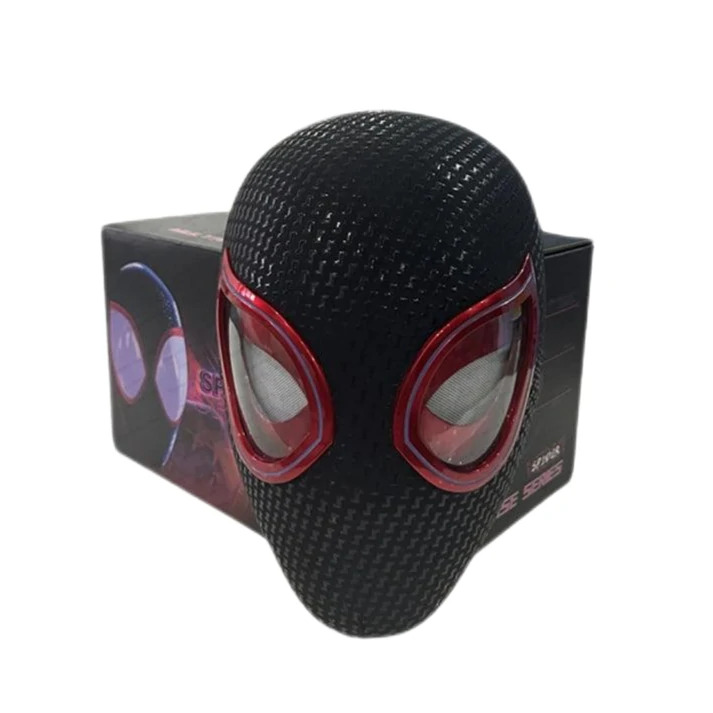Miles Morales &Gwen Stacy Spiderman Mask with Blinking Led Eyes Remote Control