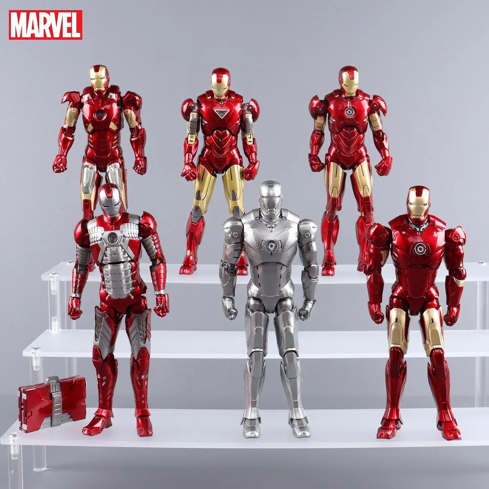 Ironman Action Figure Movable Mark Toys 7 inches Light with Chest